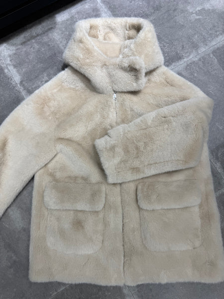 fake fur blouson
