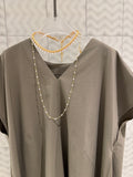 V NECK TENT LINE ONEPIECE