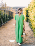 V NECK TENT LINE ONEPIECE