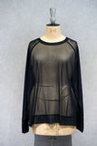 RAGLAN TULLE PULLOVER