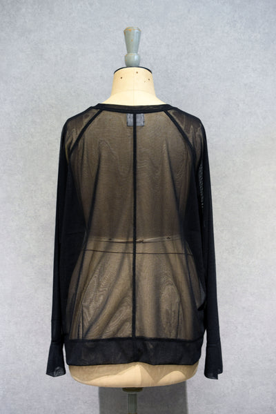 RAGLAN TULLE PULLOVER