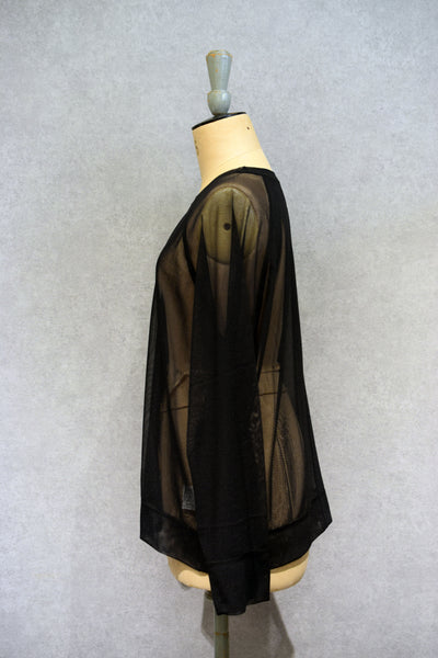 RAGLAN TULLE PULLOVER
