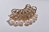 FRINGE PEARL BROOCH