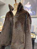 fake fur blouson