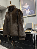fake fur blouson