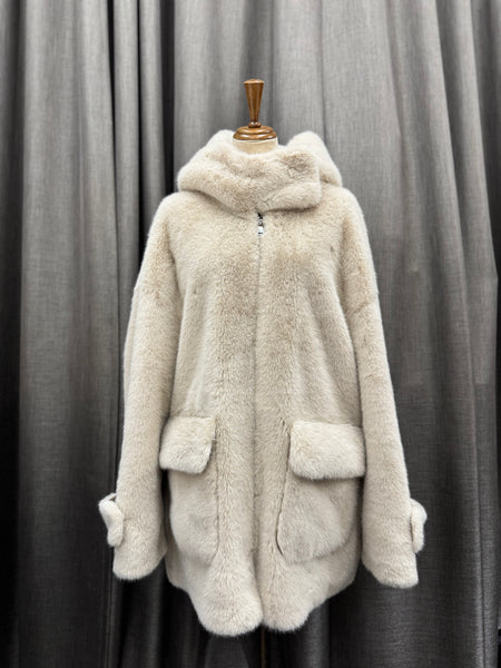 fake fur blouson