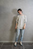 ASYMMETRY OPEN SHOULDER LONG SLEEVE URAKE PULLOVER