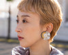 MODERN FLOWER EARRING/PIERCE