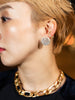 PAVE EARRING/PIERCE