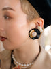MODERN FLOWER EARRING/PIERCE