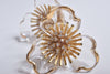 CLEAR FLOWER EARRING/PIERCE