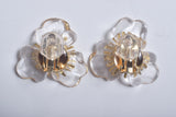 CLEAR FLOWER EARRING/PIERCE