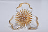 CLEAR FLOWER EARRING/PIERCE
