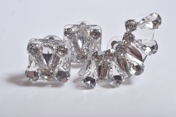 DROP CHAIN ３PIECE EARRING