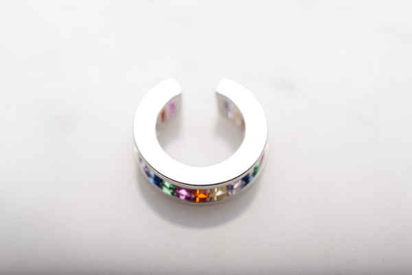 MULTI COLOR BRASS EARCUFF