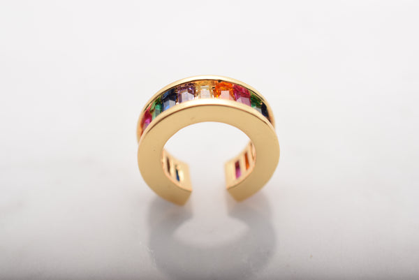 MULTI COLOR BRASS EARCUFF