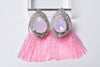 FRINGE STONE EARRING