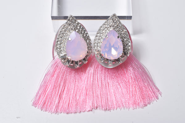 FRINGE STONE EARRING