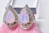 FRINGE STONE EARRING