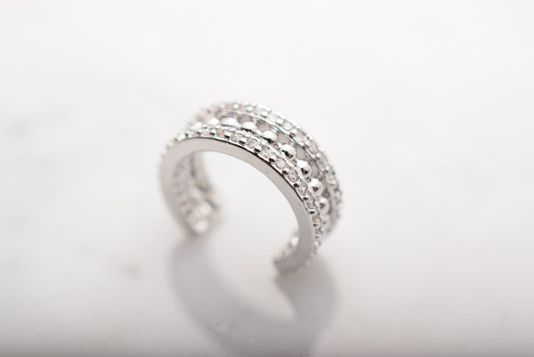 PARALLEL ZIRCONIA EAR CUFF