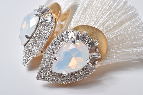FRINGE STONE EARRING