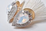 FRINGE STONE EARRING