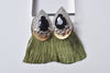 FRINGE STONE EARRING