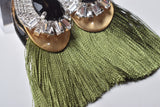 FRINGE STONE EARRING