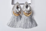 FRINGE STONE EARRING