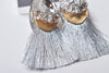 FRINGE STONE EARRING