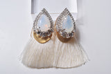 FRINGE STONE EARRING