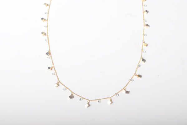 CUBE CRYSTAL NECKLACE