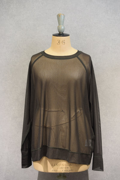 RAGLAN TULLE PULLOVER