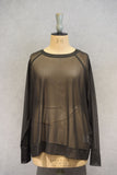 RAGLAN TULLE PULLOVER