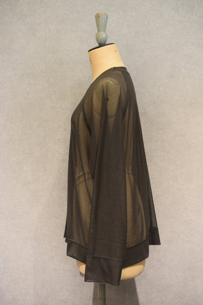 RAGLAN TULLE PULLOVER