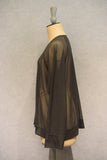 RAGLAN TULLE PULLOVER