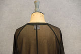 RAGLAN TULLE PULLOVER