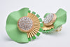 MODERN FLOWER EARRING/PIERCE