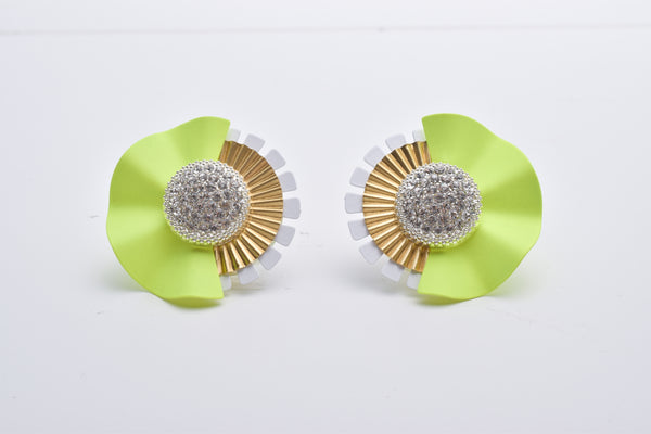 MODERN FLOWER EARRING/PIERCE