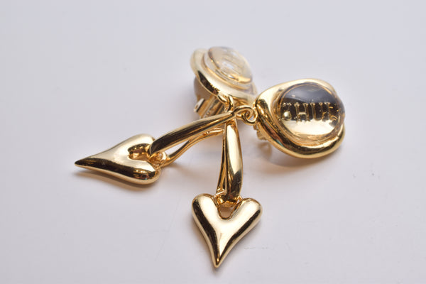 SWING HEART EARRING/PIERCE