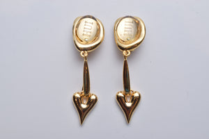 SWING HEART EARRING/PIERCE