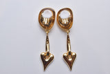 SWING HEART EARRING/PIERCE