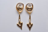 SWING HEART EARRING/PIERCE