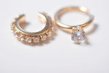 ZIRCONIA 2SET EARCUFF