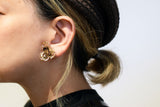 CLEAR FLOWER MINI EARRING/PIERCE