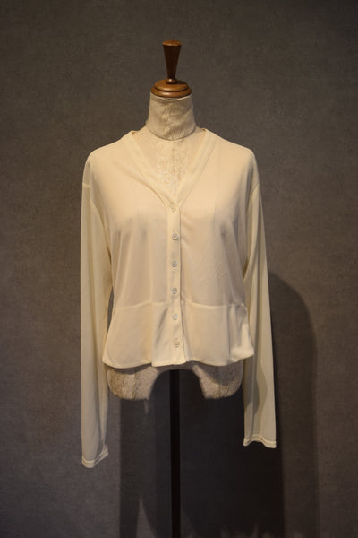 CROPPED SHEER CARDIGAN
