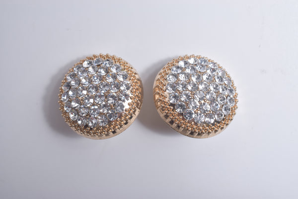 PAVE EARRING/PIERCE