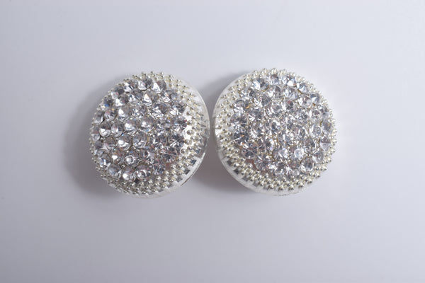 PAVE EARRING/PIERCE