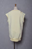 ASYMMETRY OPEN SHOULDER FRENCH SLEEVE URAKE PULLOVER