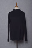 HIGH NECK MELLOW RIB JERSEY PULLOVER